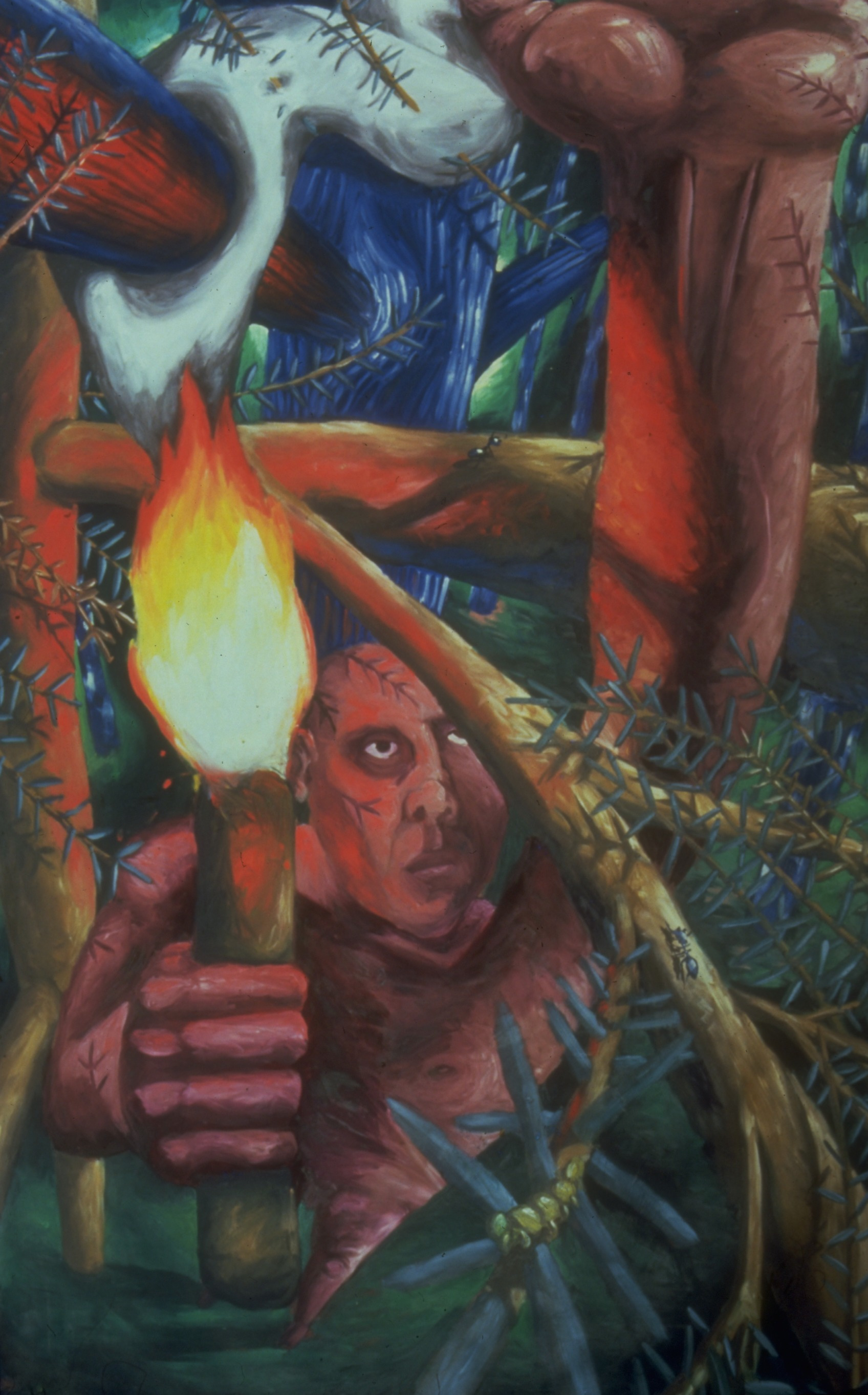 Reach, oil on paper, 1986
