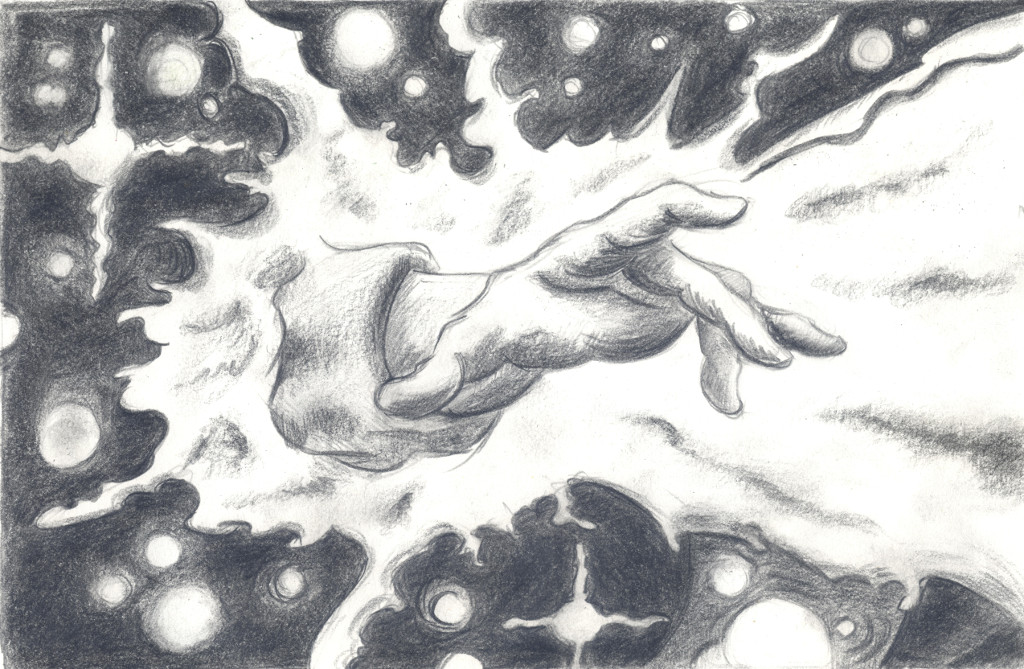 Strange Hand, pencil on paper, 2019 