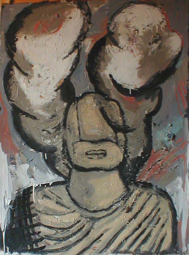 buddha oil on canvas 43x32 2002