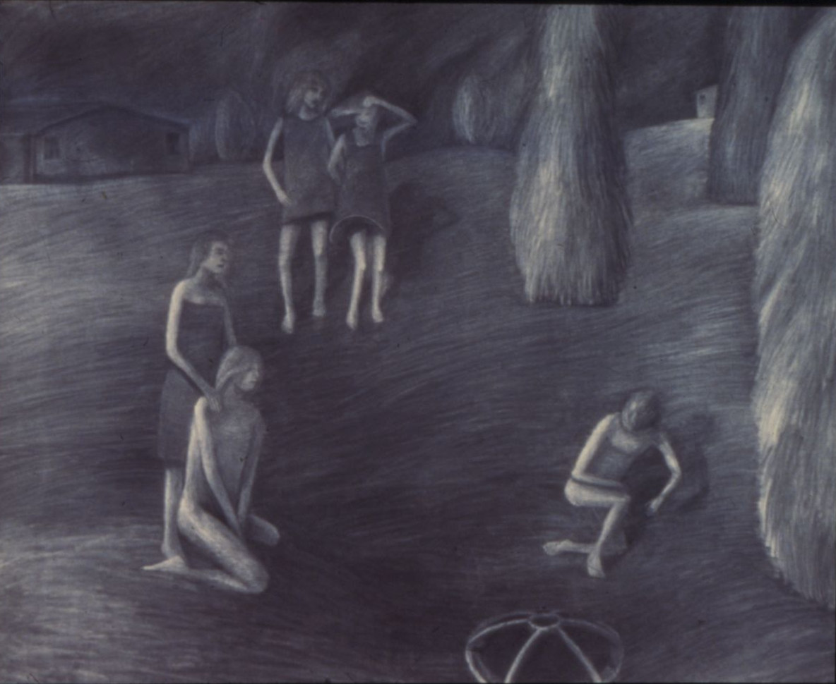 Drain, charcoal on paper, 1983