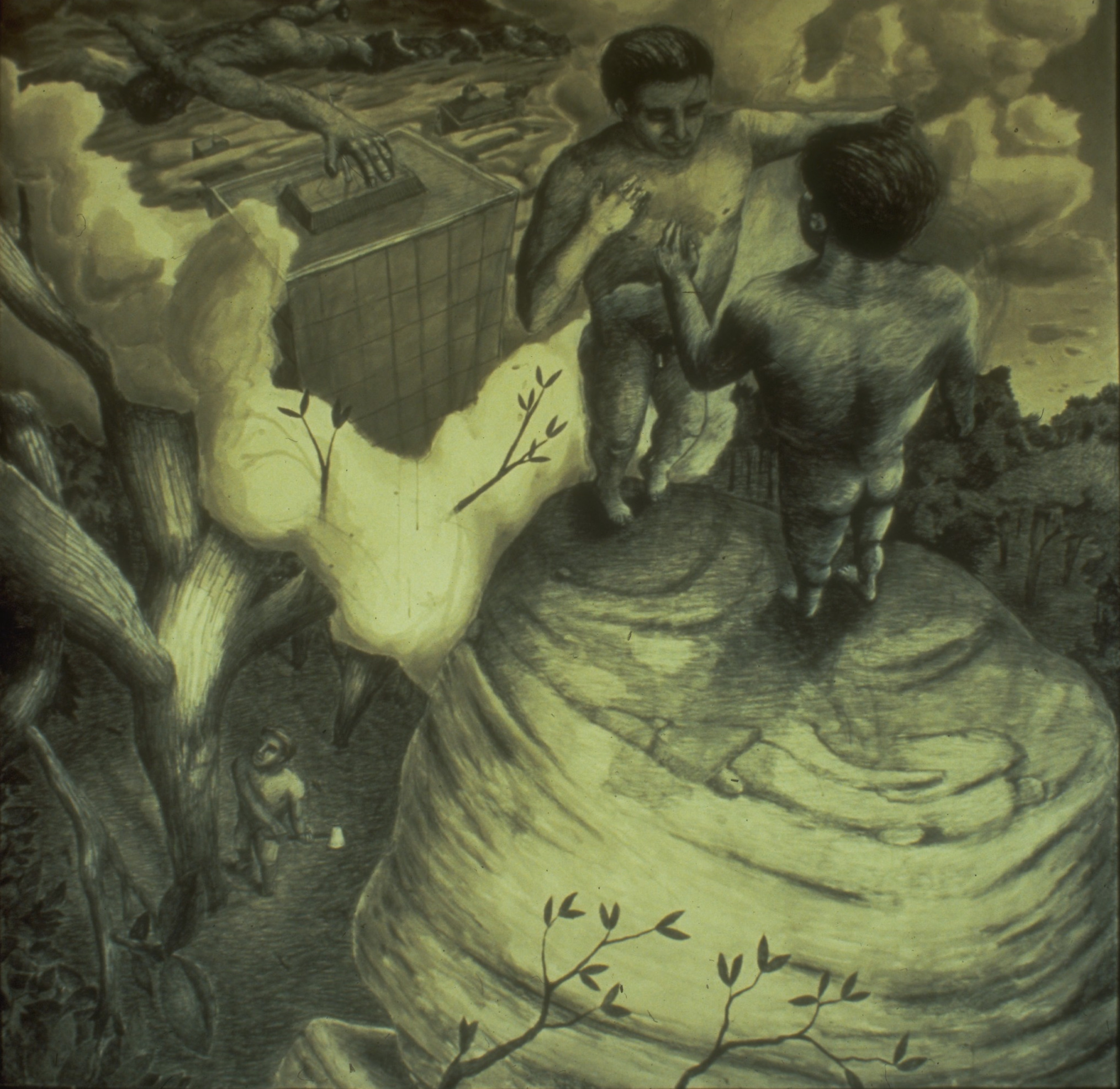 dream self, mixed media on paper, 1989
