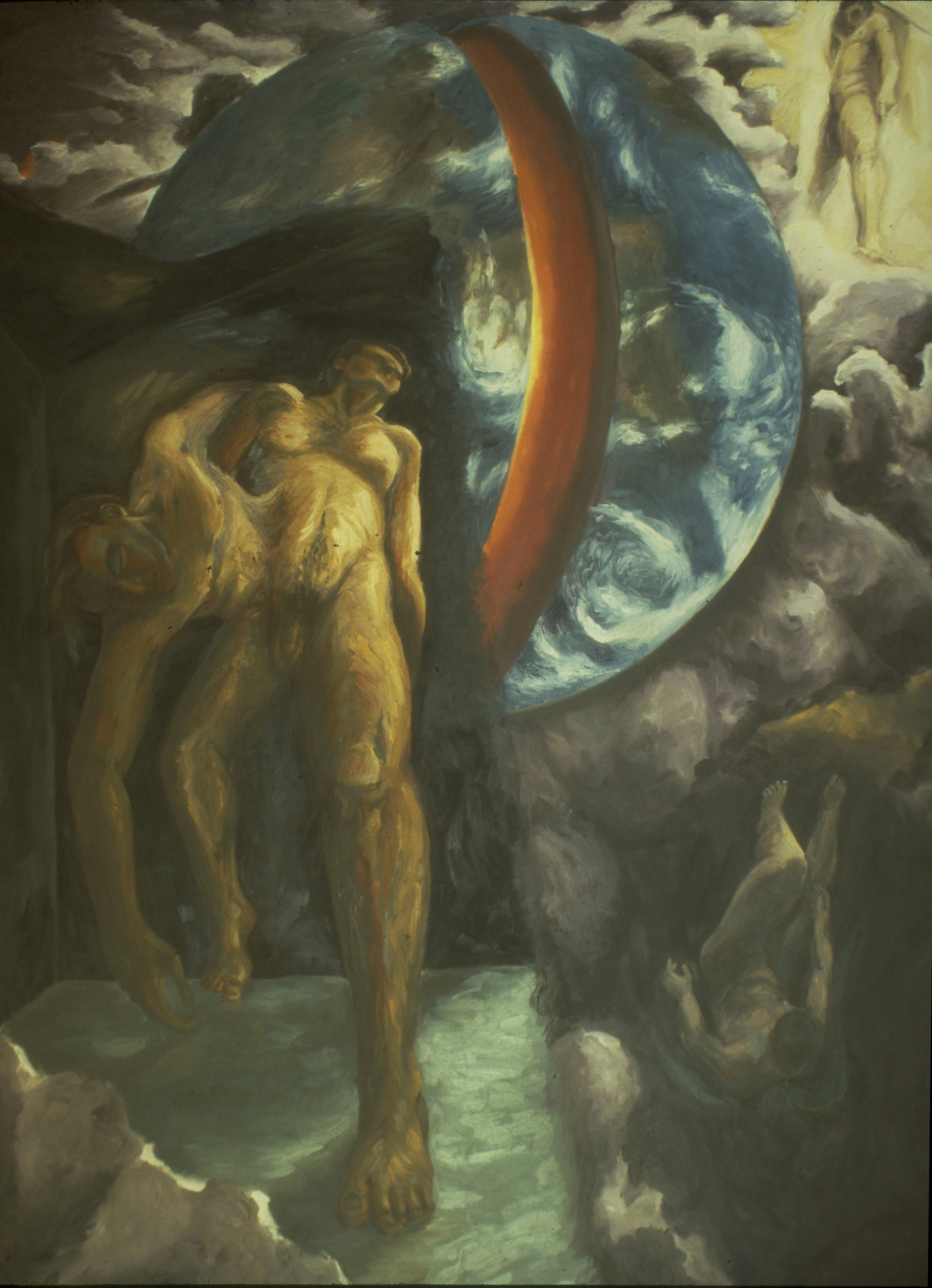 schism, oil on canvas, 1989