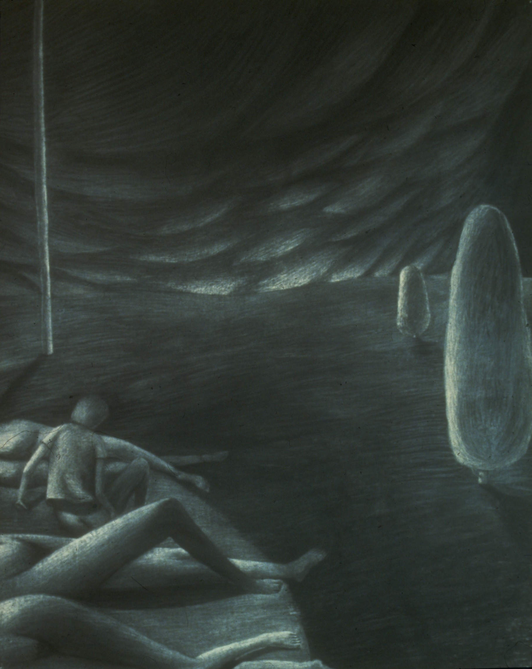piercer, charcoal on paper, 1983