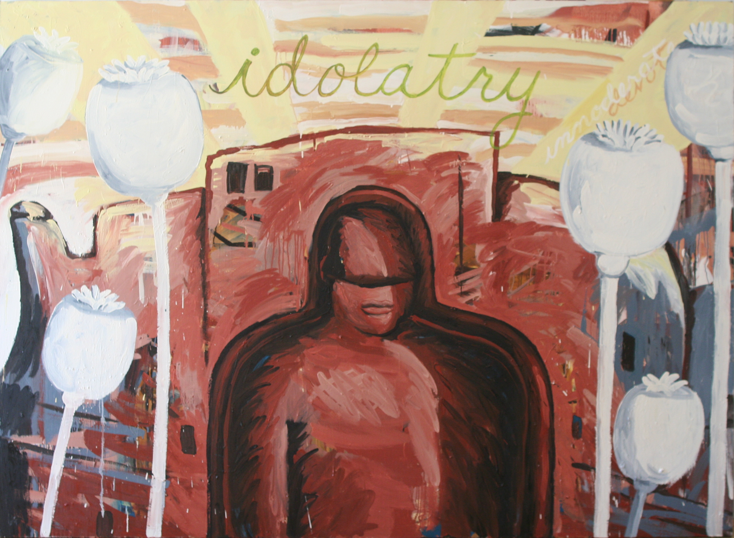 idolatry, oil on canvas, 2001