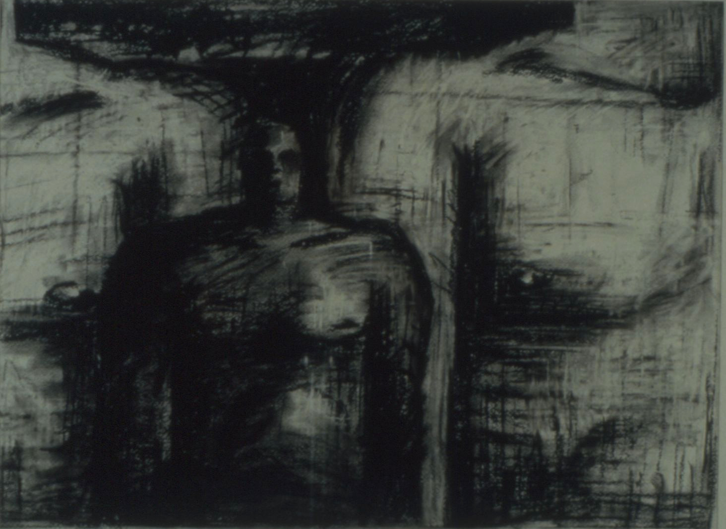 men, charcoal on paper, 1996