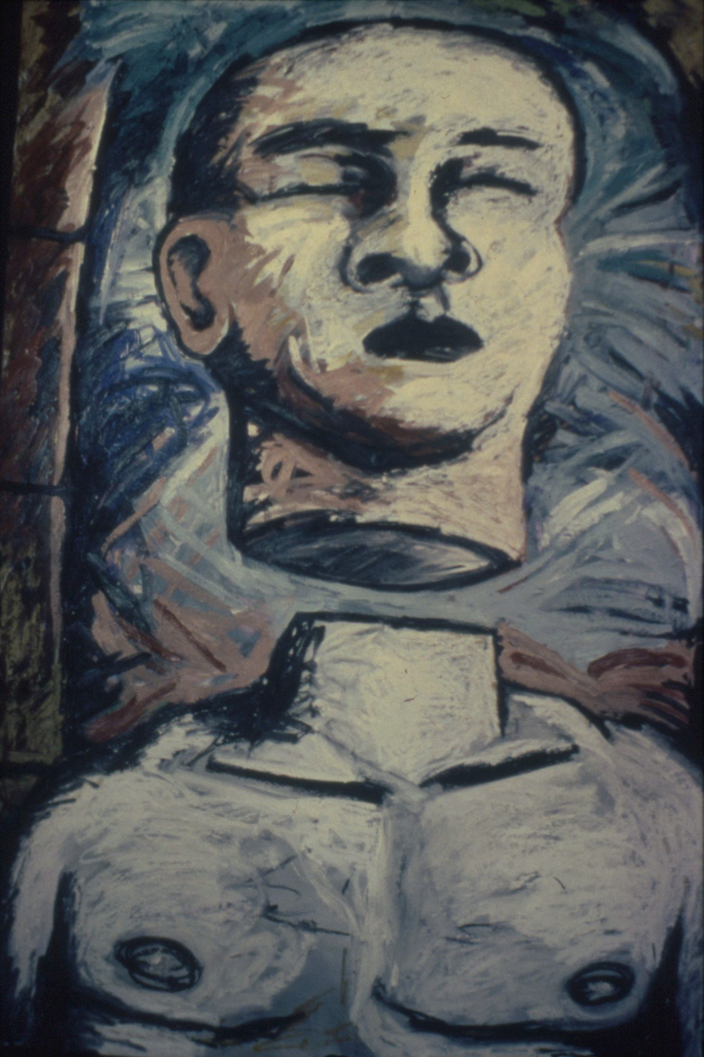 mind and body, oil on paper, 1996