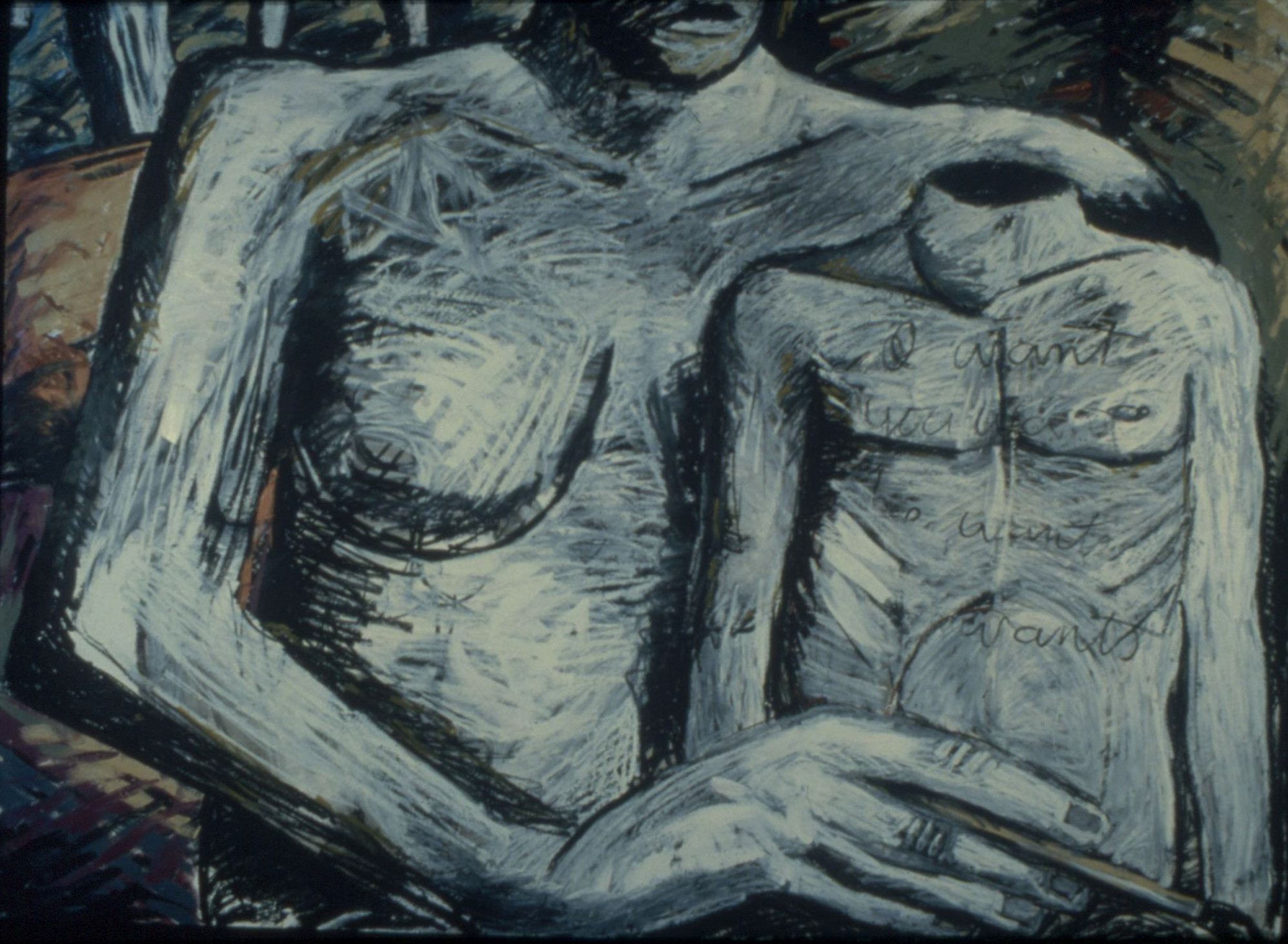 muse, oil on paper, 1996