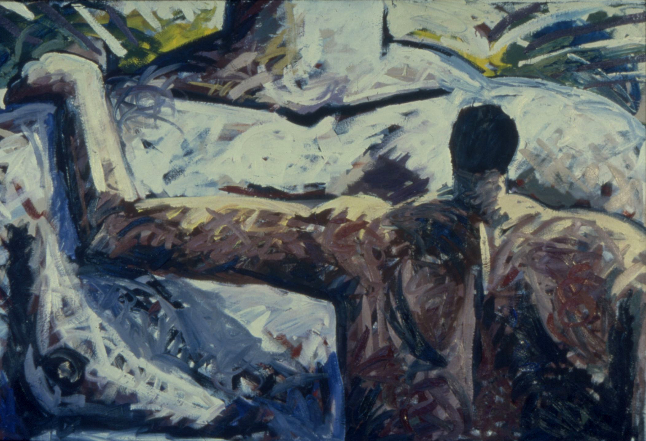 touch, oil on paper, 1996