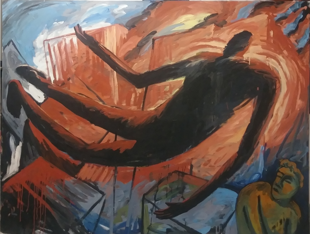 shadow, oil on canvas, 2001